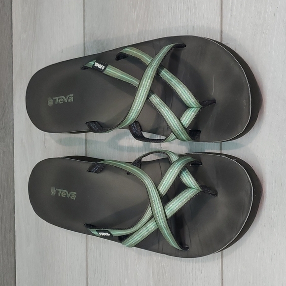 Teva Women Comfort Wedge Sandals shoes sz 11B - Picture 3 of 10